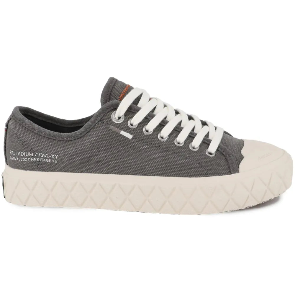 Palladium Mens Palla Ace Washed Canvas Shoes Olive Night