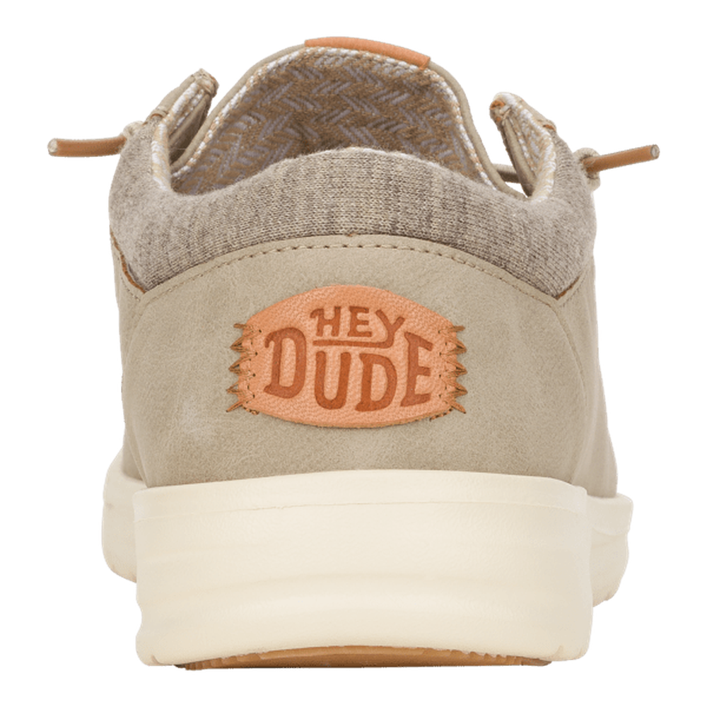 Hey Dude Mens Paul Classic Shoes In Taupe Grey