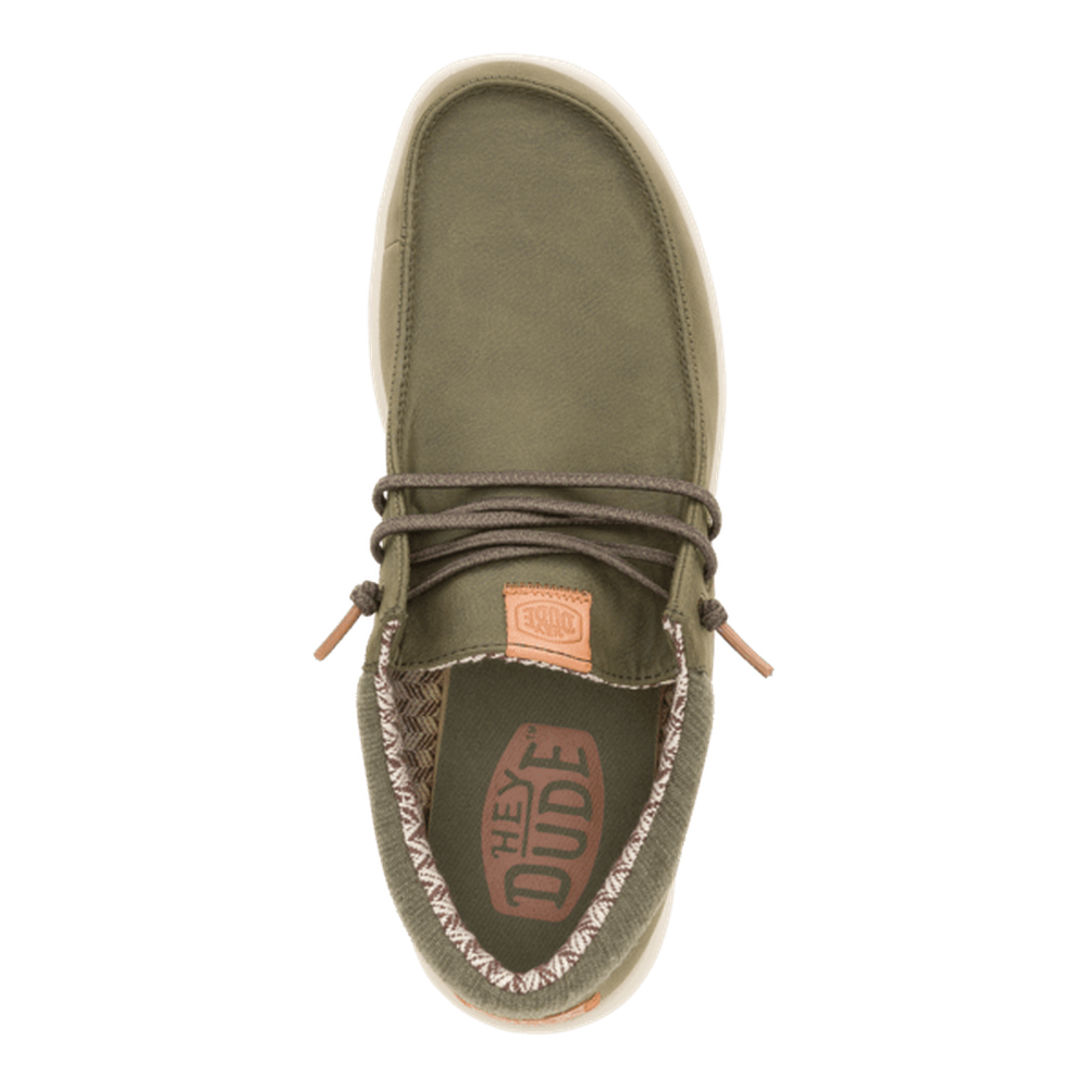 Hey Dude Mens Paul Classic Shoes In Olive