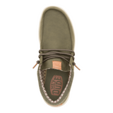 Hey Dude Mens Paul Classic Shoes In Olive