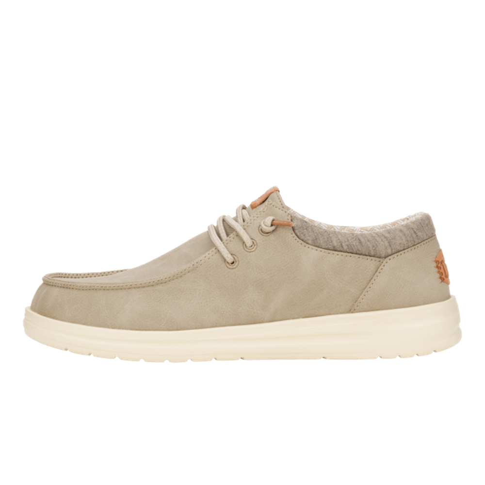 Hey Dude Mens Paul Classic Shoes In Taupe Grey