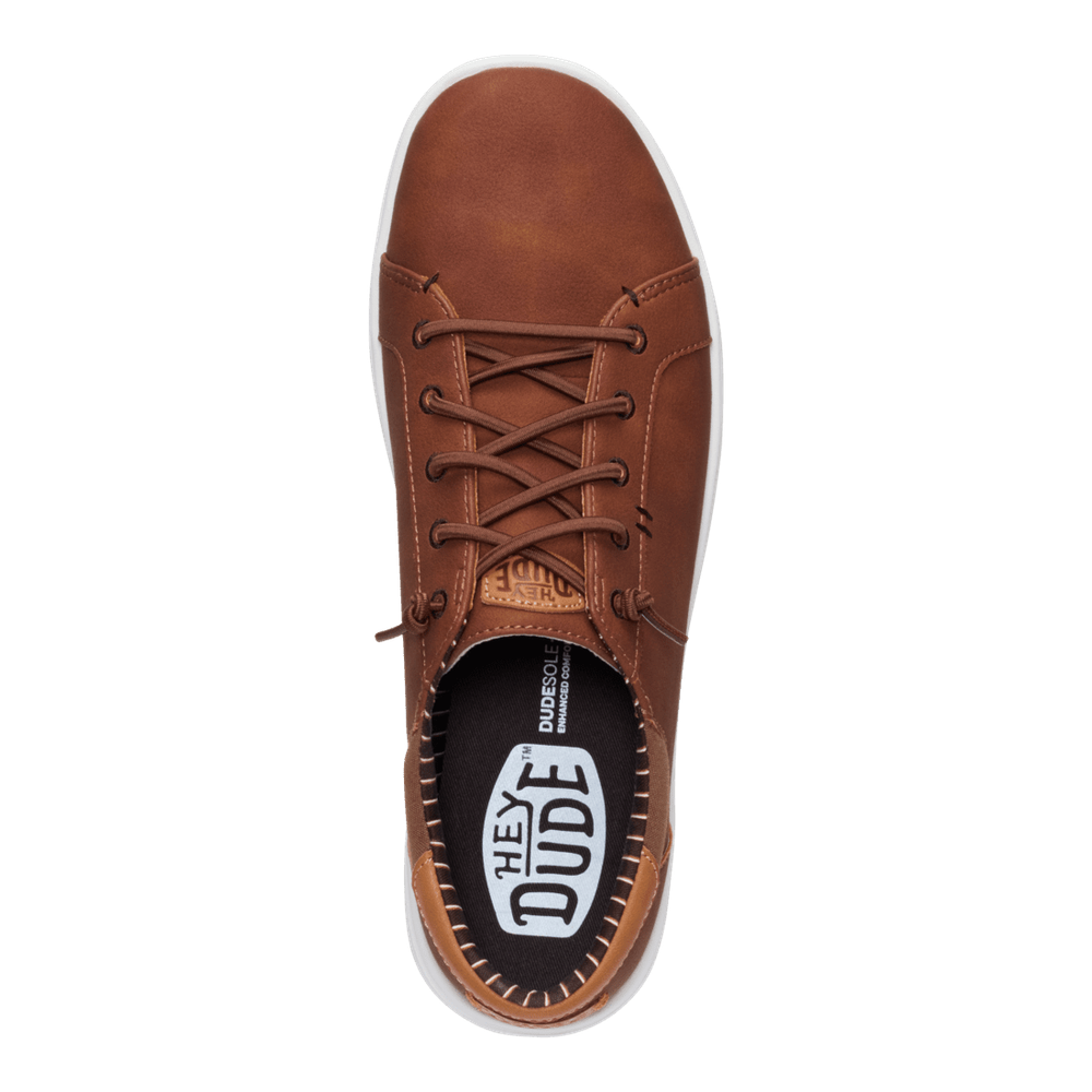 Hey Dude Paul Pro Classic Snakers In Cognac/White