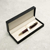 Carrol Boyes Ballpoint Pen Woman In Gold/Burgandy