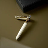 Carrol Boyes Fountain Pen Woman In Gold/Cream
