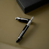 Carrol Boyes Fountain Pen Woman In Silver/Black