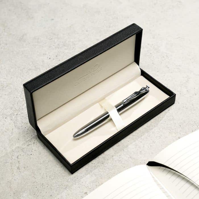 Carrol Boyes Fountain Pen Woman In Silver/Silver