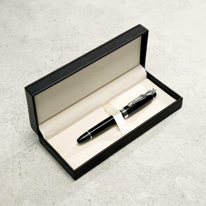 Carrol Boyes Rollerball Pen Woman In Silver/Black