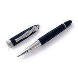 Carrol Boyes Rollerball Pen Woman In Silver/Navy