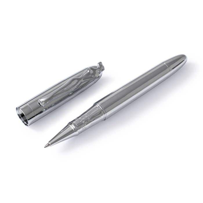 Carrol Boyes Rollerball Pen Woman In Silver/Silver