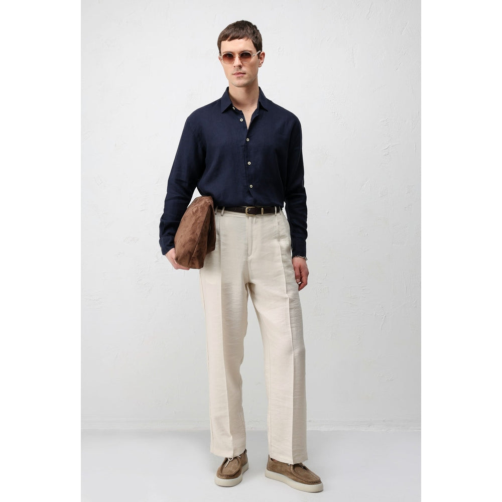 Antioch Mens Theophile Shirt In Navy Blue