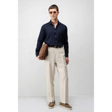 Antioch Mens Theophile Shirt In Navy Blue