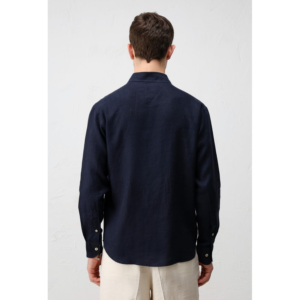 Antioch Mens Theophile Shirt In Navy Blue
