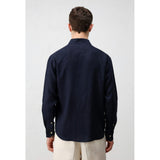Antioch Mens Theophile Shirt In Navy Blue