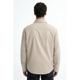 Antioch Mens Long Sleeve Stripe Shirt In Mink