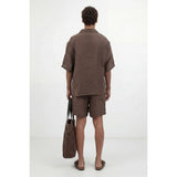 Antioch Mens Short Sleeve Shirt In Brown