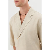 Antioch Mens Linen Shirt In Natural