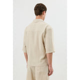 Antioch Mens Linen Shirt In Natural