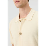 Antioch Mens Protai Knit Golfer In Stone