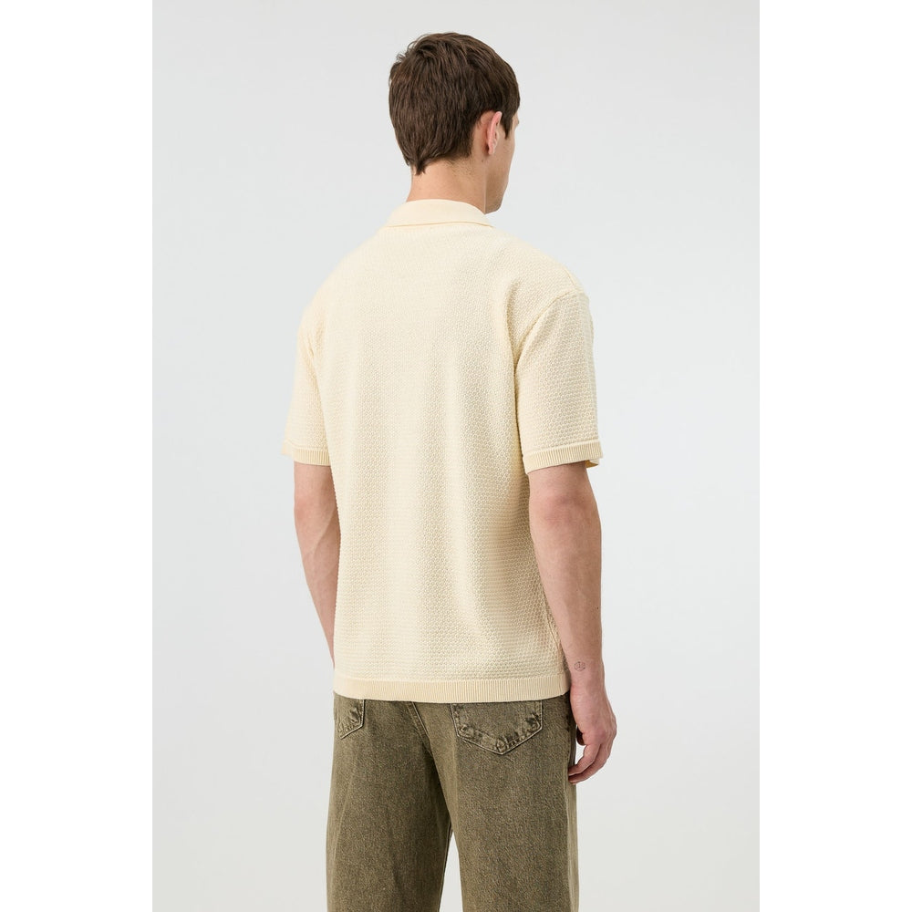 Antioch Mens Protai Knit Golfer In Stone