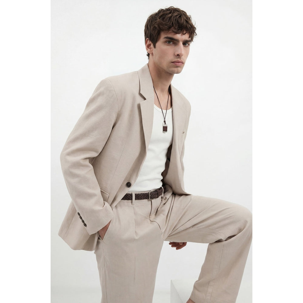 Antioch Mens Olym Blazer In Stone