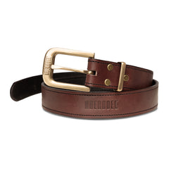 Boerboel Mens Tactical Leather Belt  In Brown