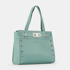 Pierre Cardin Abbey Studded Satchel In Mint