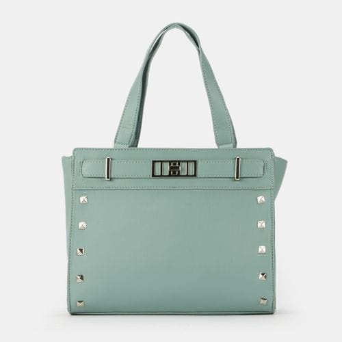 Pierre Cardin Abbey Studded Satchel In Mint