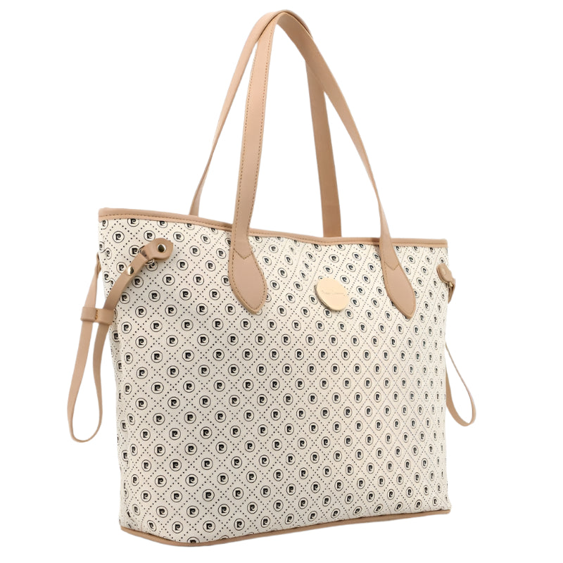 Pierre Cardin Karina Tote Beige And White