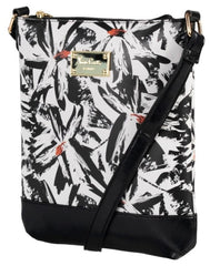 Pierre Cardin Kelly Floral Crossbody Bag In Grey and Black