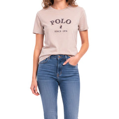 Polo Womens Charli Embroidered T-Shirt In Marshmallow