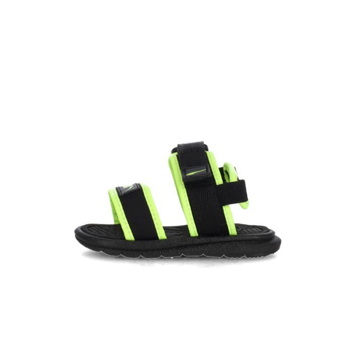 Puma Boys Corny Soft 2.0 Inf Sandals In Black & Lime