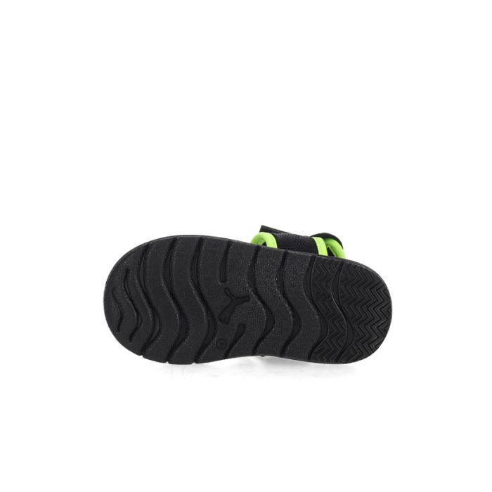 Puma Boys Corny Soft 2.0 Inf Sandals In Black & Lime