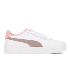 Puma Girls Carina 3.0 Ps Sneaker In White/Sand