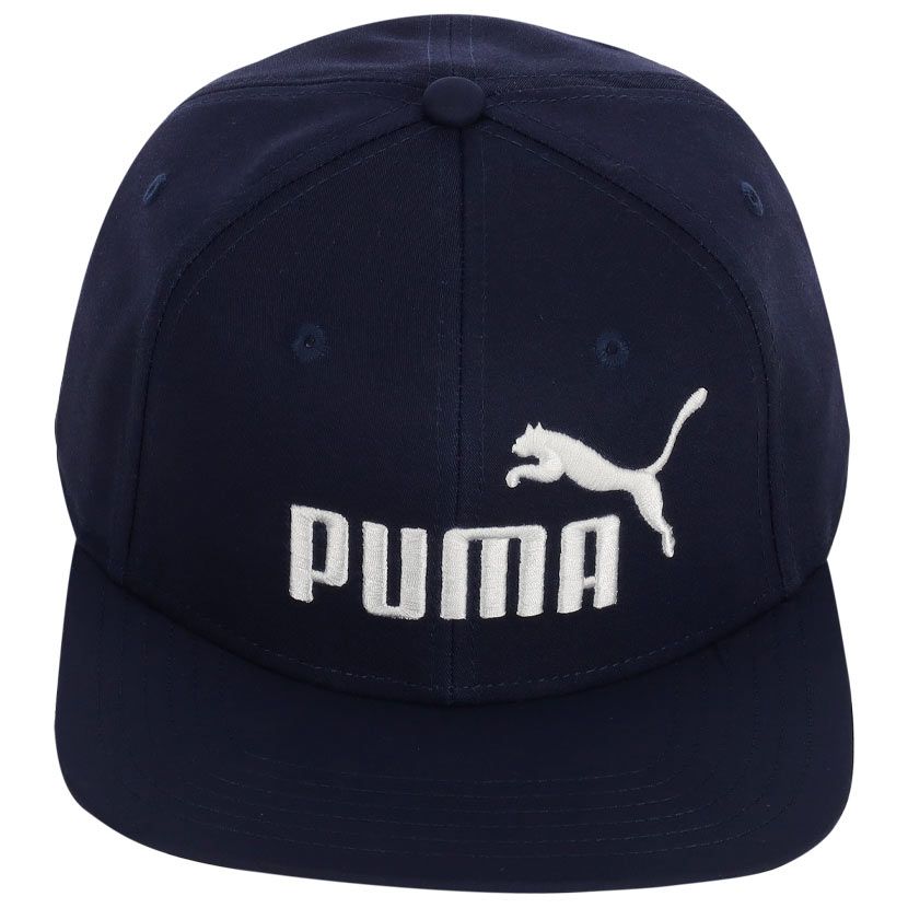 Puma Mens Navy Ess No.1 Logo Flat Brim Cap