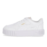 Puma Kids Carina Mia Infant Shoes In White & Gold
