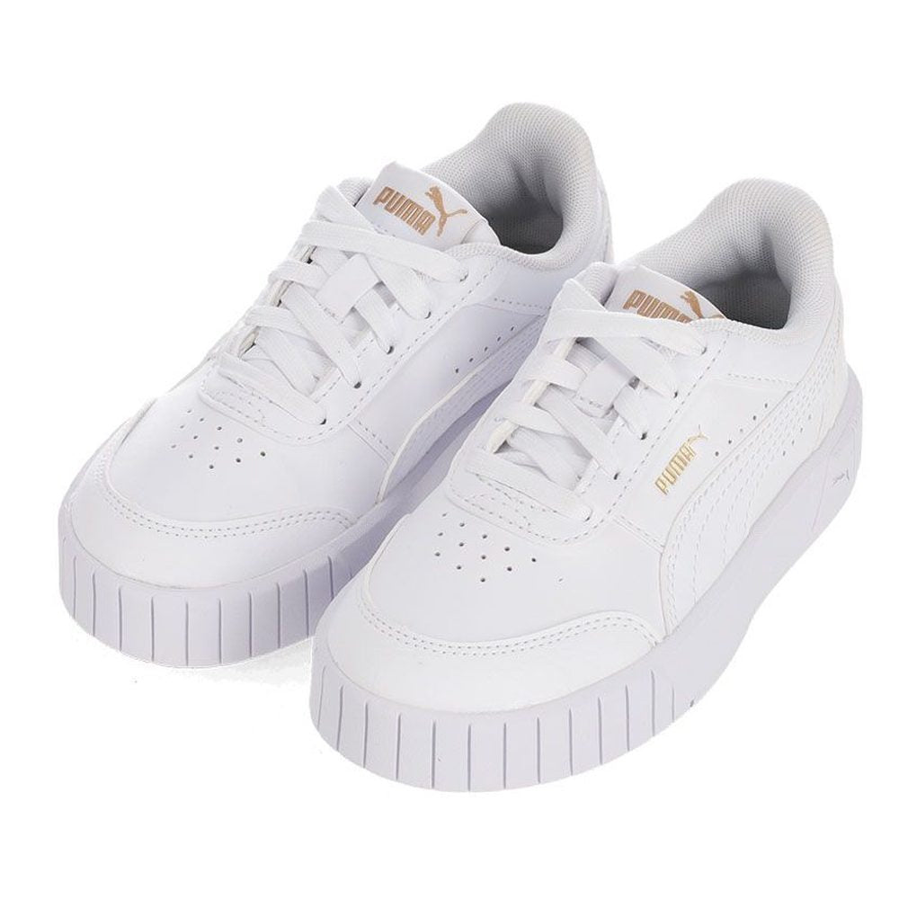 Puma Kids Carina Mia Jr Shoes In White & Gold