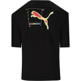 Puma Mens Graphic Back T-shirt In  Black