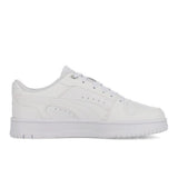 Puma Kids Rebound Slam Low Jr Shoes In White And Grey