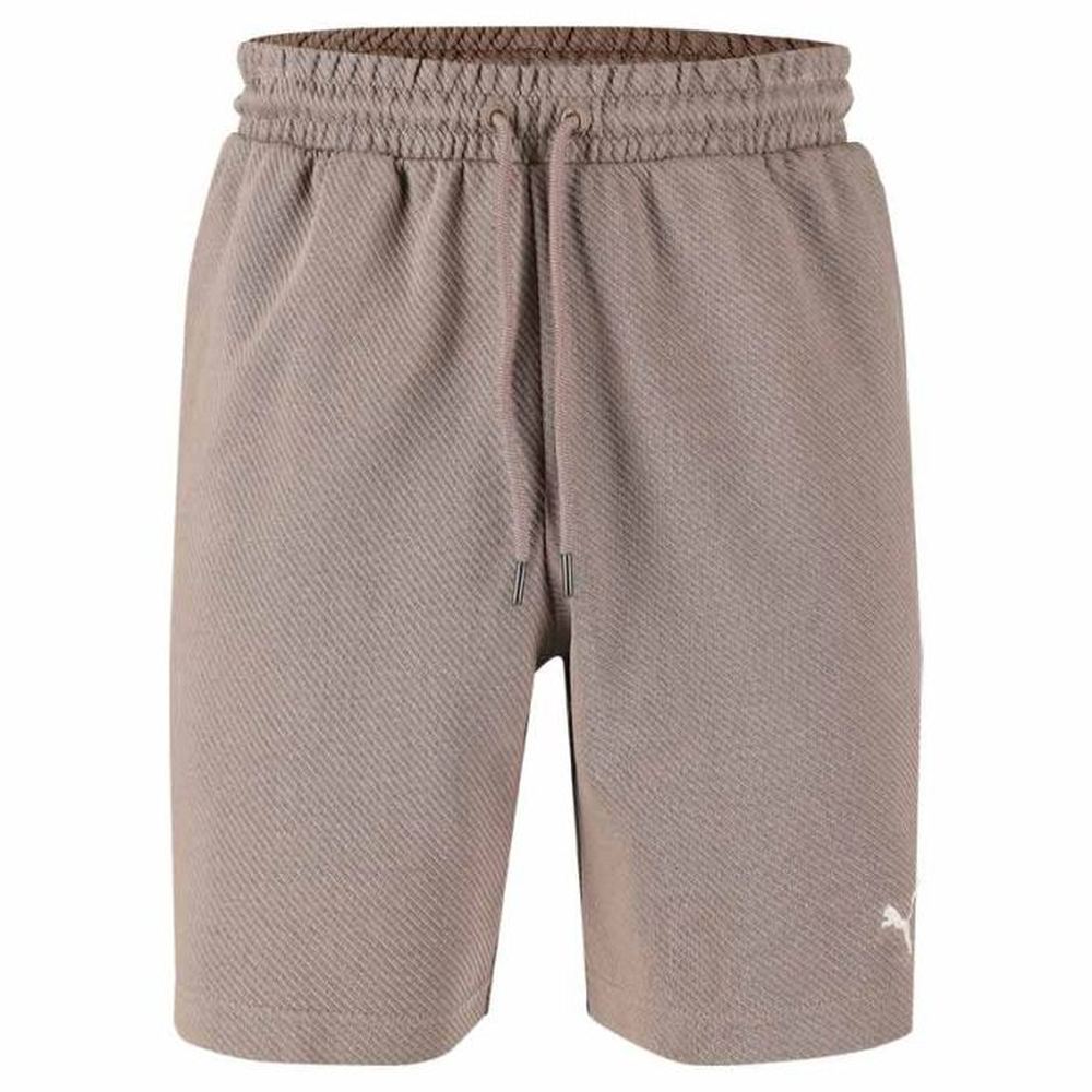 Puma Mens Essential Elevated Relaxed Material Short In Mouse Gray