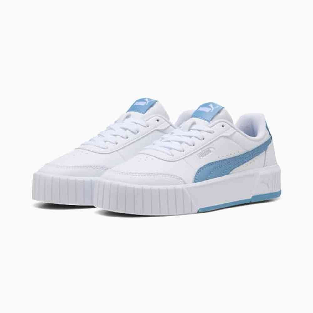 Puma Womens Carin Mia Shoes In White & Blue