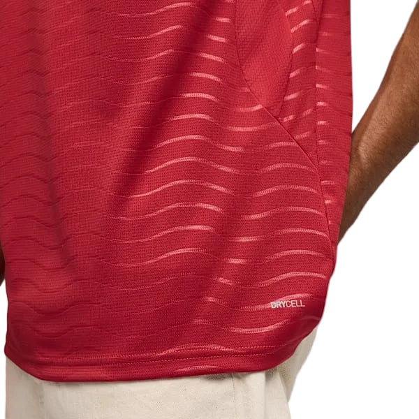 Puma Mens Portugal FPF Home Jersey In Club Red-Green Lagoon