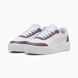 Puma Girls Carina Mia V Infants Shoes in White & Mauve