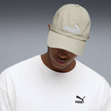 Puma Mens Essential No.1 Logo Baseball Cap In Pebble Grey