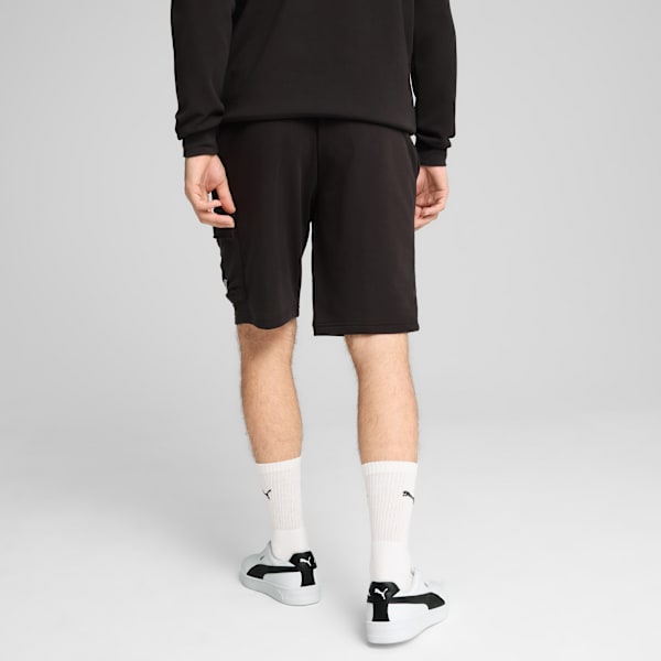Puma Mens Black Ess No.1 Logo Cargo Shorts