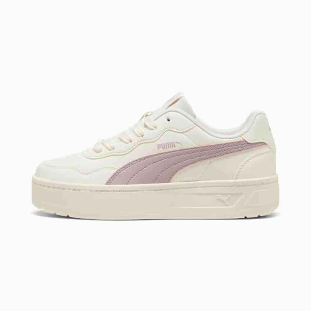 Puma Womens Court Lally Skye Sneakers In Warm White/Misty Pink/White