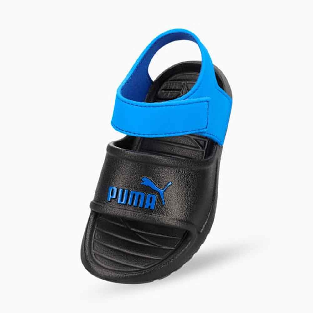 Puma Boys Divecat Infants ZADP Sandals In Black/Hyperlink Blue