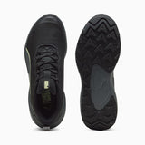 Puma Mens Skyrocket Lite Trail Sneakers In Black/Dark Gray/Apple Spritz