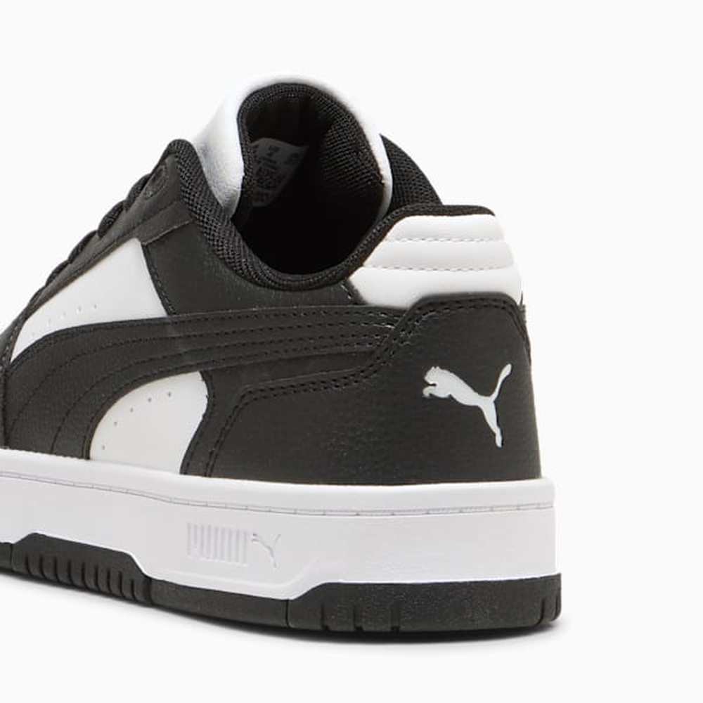 Puma Unisex Rebound Slam Lo Junior Shoes In Black & White
