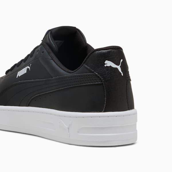 Puma Mens Court Classic Clean Shoes Black