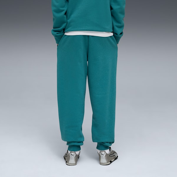 Puma Boys Essential No.1 Logo Sweatpants In Emerald Green